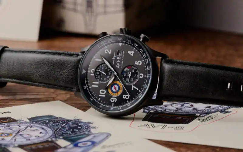 AVI-8 Hawker Hurricane Classic Chronograph Military Green